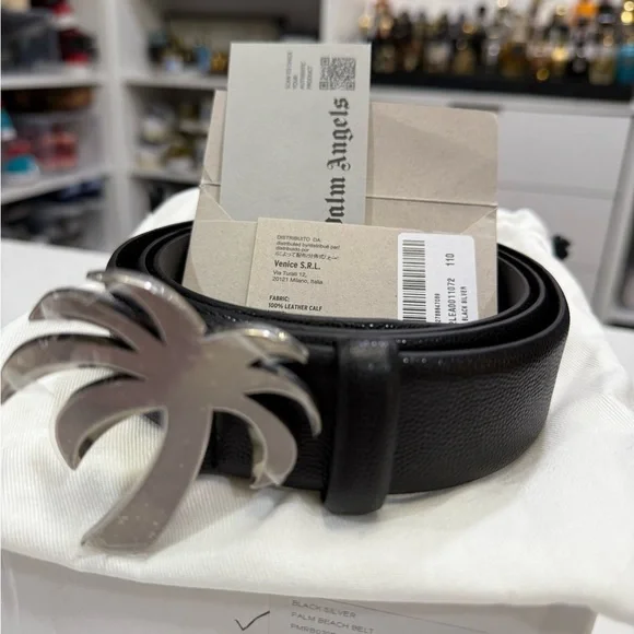 Palm Angels Leather Belt - Size 110 - up to 42 waist .